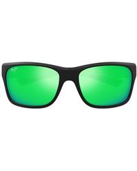 Maui Jim - 'Ano Nui 63Mm Oversize Polarizedplus2 Rectangular Wrap Sunglasses - Lyst