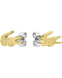 Lacoste - Crocodile Stud Earrings - Lyst