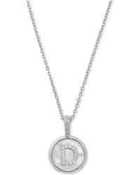 Melinda Maria - Baby Love Letters Initial Pendant Necklace - Lyst