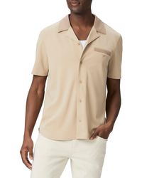 PAIGE - Roan Knit Button-up Camp Shirt - Lyst