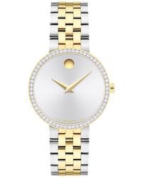 Movado - Museum Classic Lab Grown Diamond Bracelet Watch, 29.5Mm - Lyst