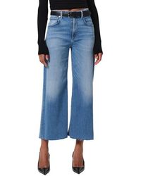 Citizens of Humanity - Lyra Raw Hem High Waist Ankle Wide Leg Jeans - Lyst