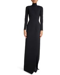 Balenciaga - Raised Seam Long Sleeve Fitted Gown - Lyst