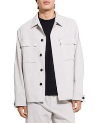 Theory - Mod Linen Blend Field Jacket - Lyst