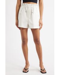 Agolde - Lydia Toggle Waist Cotton Blend Shorts - Lyst