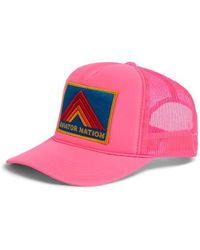 Aviator Nation - Mountain Stripe Logo Embroidered Snapback Trucker Hat - Lyst