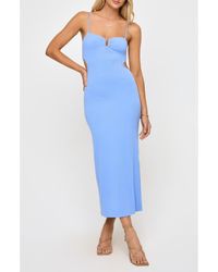 LSPACE - Cameron Cutout Rib Cover-Up Midi Dress - Lyst
