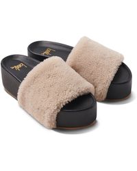 Beek - Albatross Genuine Shearling Platform Slide Sandal - Lyst