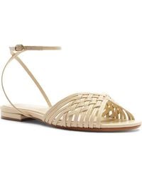 Alexandre Birman - Lilian Woven Flat Ankle Strap Sandal - Lyst