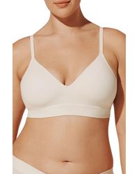 Thirdlove - Seamless Stretch Cotton Blend Wireless Bra - Lyst