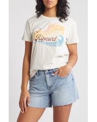 Rip Curl - Sun Wave Graphic T-shirt - Lyst