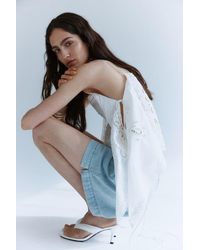 H&M - Denim Pull-On Shorts - Lyst