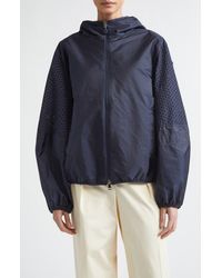 Moncler - Zelkova Eyelet Trim Hooded Rain Jacket - Lyst