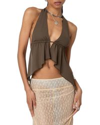 Edikted - Freda Open Back Halter Top - Lyst