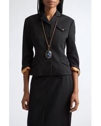 Versace - Wool Grain De Poudre Informal Jacket - Lyst