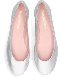 Pretty Ballerinas - Round Toe Naked Metallic Ballet Flat - Lyst