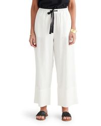 Brave+True - Elevate Linen & Cotton Drawstring Pants - Lyst