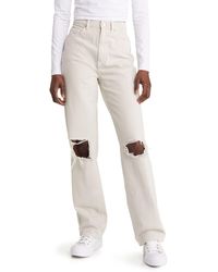 PacSun '90s Distressed Rigid Jeans - White