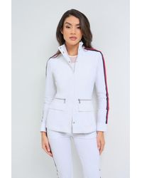 Anatomie - Embossed Kensington Ultra-Light And Mesh Moto Jacket - Lyst