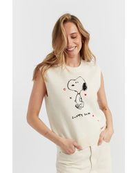 Chinti & Parker - Wool Cashmere Snoopy Anniversary Tank - Lyst