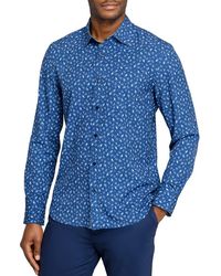 Con.struct - Paisley Woven Long Sleeve Basic - Lyst