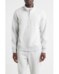 Zella - Vital Fleece Quarter Zip Pullover - Lyst