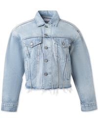 Boyish - The Harvey Oversized Cutoff Denim Jacket - Lyst
