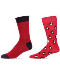 Memoi - Assorted 2-Pack Crew Socks - Lyst
