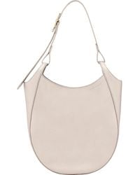 Longchamp - Large Le Foulonne Leather Hobo Bag - Lyst