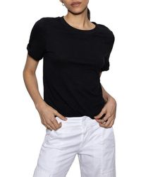 Sanctuary - Perfect Roll Sleeve Cotton T-Shirt - Lyst