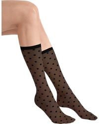 Wolford - Daisy Sheer Crew Socks - Lyst