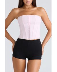 House Of Cb - The Strapless Corset Top - Lyst