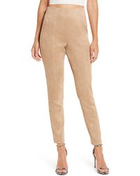 blank denim vinyl pull on leggings