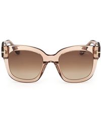 Tom Ford - Beatrix 52Mm Gradient Geometric Sunglasses - Lyst