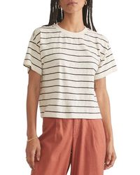 Marine Layer - Slub Cotton Crop T-Shirt - Lyst