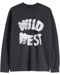 One Of These Days - Wild West Ombré Cotton Graphic Sweatshirt - Lyst