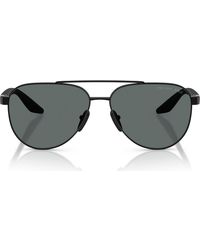 Prada Linea Rossa - 58Mm Polarized Pilot Sunglasses - Lyst