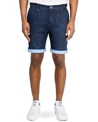 Brooklyn Brigade - Slim Fit Solid Pleated Shorts - Lyst