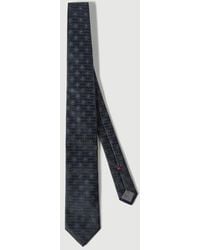 Brunello Cucinelli - Silk Tie With Geometric Pattern - Lyst