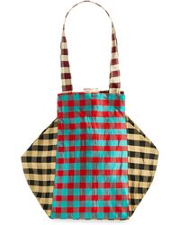 Coming of Age - Everyday Gingham Silk Taffeta Tote - Lyst