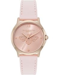 Olivia Burton - Classic Bee Leather Strap Watch, 30Mm - Lyst