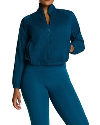 Spanx - Boostup Water Repellent Glow Weave Full Zip Jacket - Lyst