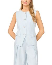 Halogen® - Crewneck Cutaway Vest - Lyst