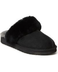 Dearfoams - Fireside Sydney Genuine Shearling Scuff Slippers - Lyst