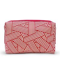 Youzey - Scarlet Stripe Cosmetic & Travel Bag - Lyst