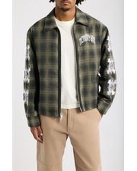 Memory Lane - Plaid Zip Jacket - Lyst