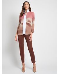 Misook - Heritage Landscape Pattern Knit Jacket - Lyst