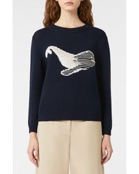 Weekend by Maxmara - Nespola Whale Embroidered Crewneck Sweater - Lyst