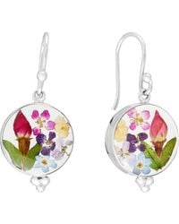 ATHRA LUXE - Dried Flower Resin Drop Earrings - Lyst