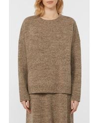 Weekend by Maxmara - Sibari Mélange Wool Crewneck Sweater - Lyst